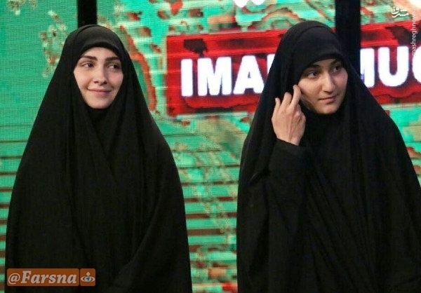 دختر حاج قاسم سلیمانی ودختر عماد مغنیه در یک قاب